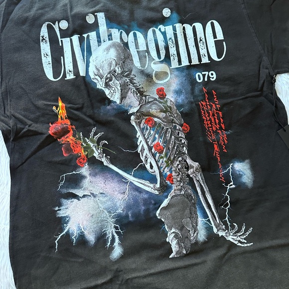 NIB CIVIL REGIME REAP IN THE STORM TEE IN VINTAGE BLACK SZ M (RARE! ) - Picture 4 of 7